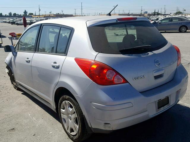 3N1BC1CP6AL385716 - 2010 NISSAN VERSA S SILVER photo 3