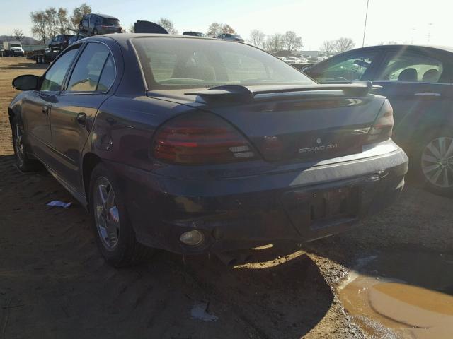 1G2NF52E14C230438 - 2004 PONTIAC GRAND AM S BLUE photo 3