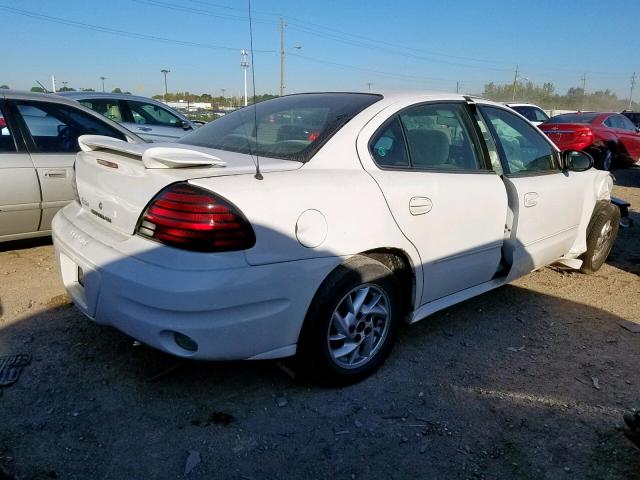 1G2NE52F63C325703 - 2003 PONTIAC GRAND AM S WHITE photo 4