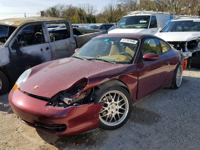 WP0AA2993XS622976 - 1999 PORSCHE 911 CARRER BURGUNDY photo 2