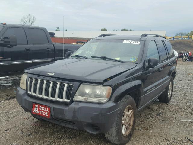 1J4GX48S14C216851 - 2004 JEEP GRAND CHER BLACK photo 2