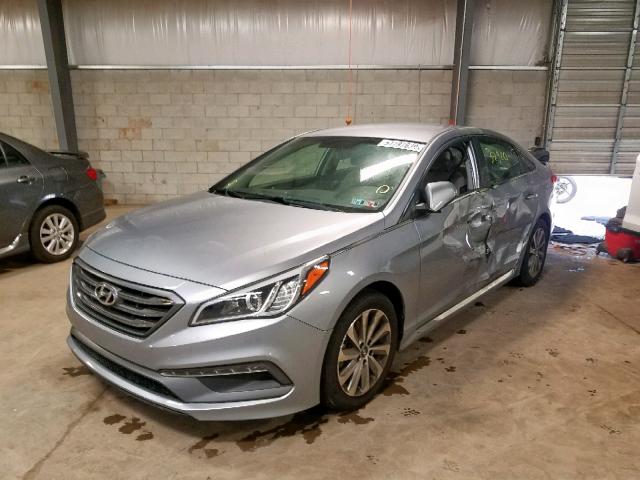 5NPE34AF6FH064823 - 2015 HYUNDAI SONATA SPO GRAY photo 2