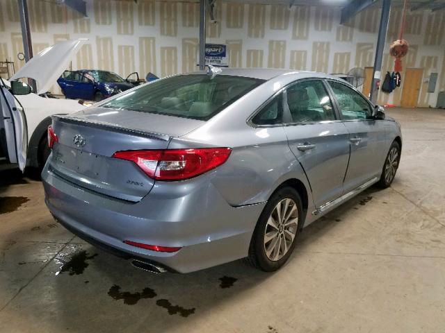 5NPE34AF6FH064823 - 2015 HYUNDAI SONATA SPO GRAY photo 4