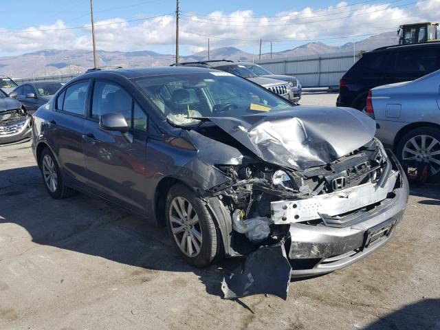 2HGFB2F91CH518836 - 2012 HONDA CIVIC EXL GRAY photo 1