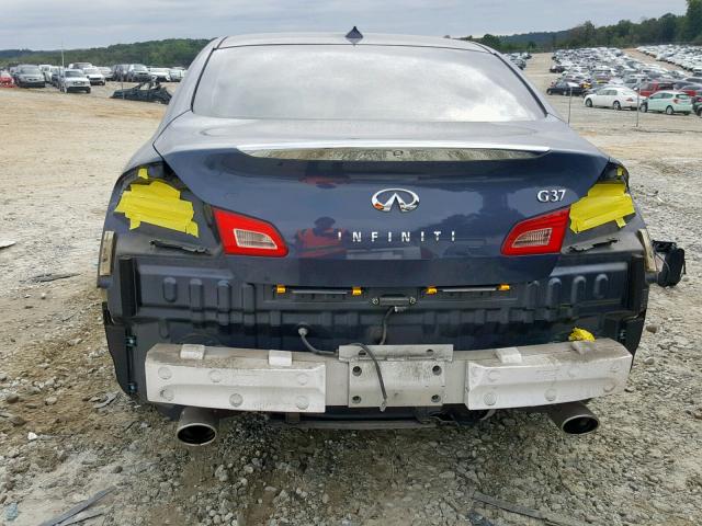 JNKCV61E69M309276 - 2009 INFINITI G37 BASE BLUE photo 9