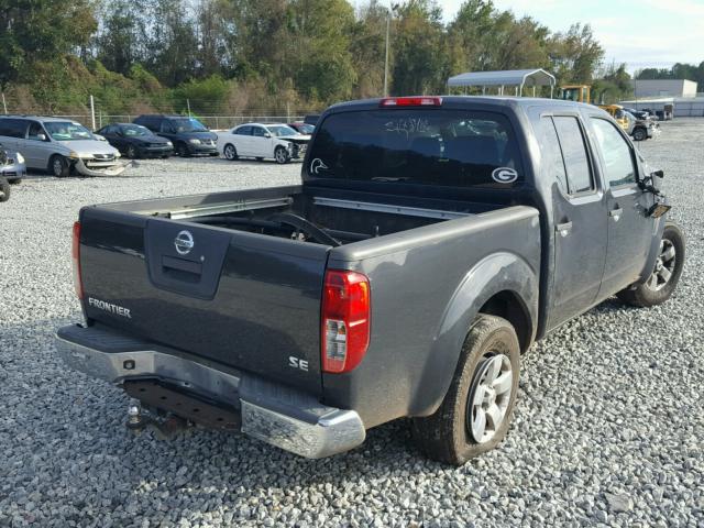 1N6AD0ER1AC433422 - 2010 NISSAN FRONTIER C GRAY photo 4