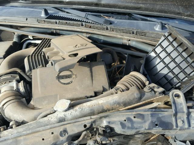 1N6AD0ER1AC433422 - 2010 NISSAN FRONTIER C GRAY photo 7