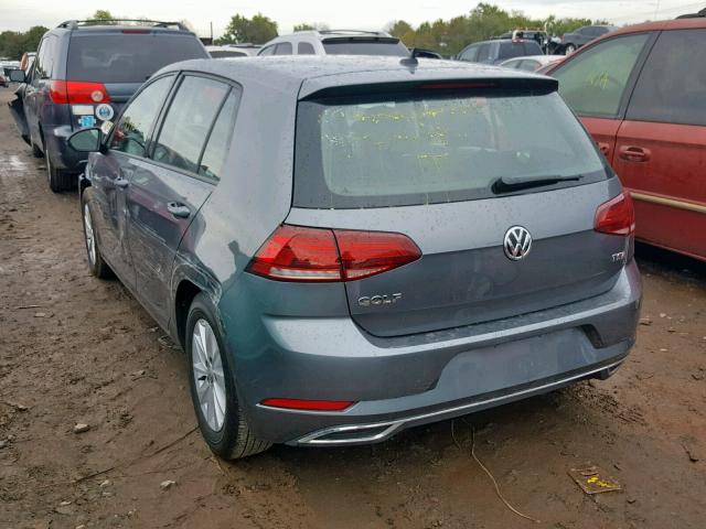 3VWG17AU1JM266760 - 2018 VOLKSWAGEN GOLF S CHARCOAL photo 3