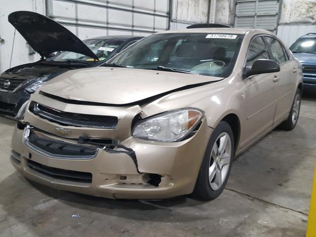 1G1ZG57N68F240348 - 2008 CHEVROLET MALIBU LS 棕色 照片 2