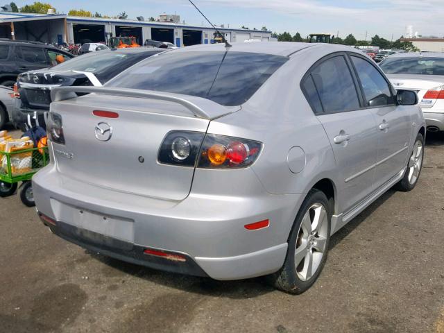 JM1BK323161494626 - 2006 MAZDA 3 S SILVER photo 4