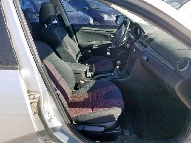 JM1BK323161494626 - 2006 MAZDA 3 S SILVER photo 5