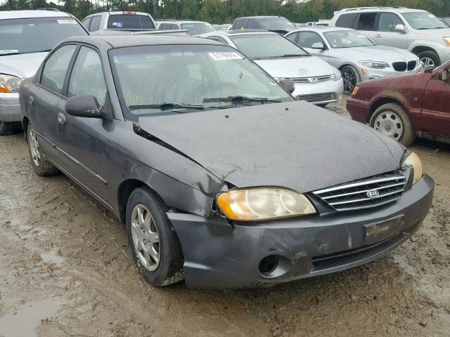 KNAFB121835222726 - 2003 KIA SPECTRA BA GRAY photo 1