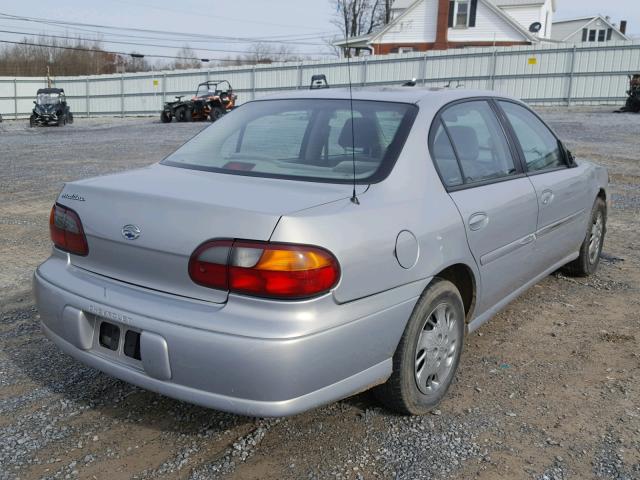 1G1ND52T7X6263827 - 1999 CHEVROLET MALIBU SILVER photo 4