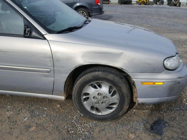 1G1ND52T7X6263827 - 1999 CHEVROLET MALIBU SILVER photo 9