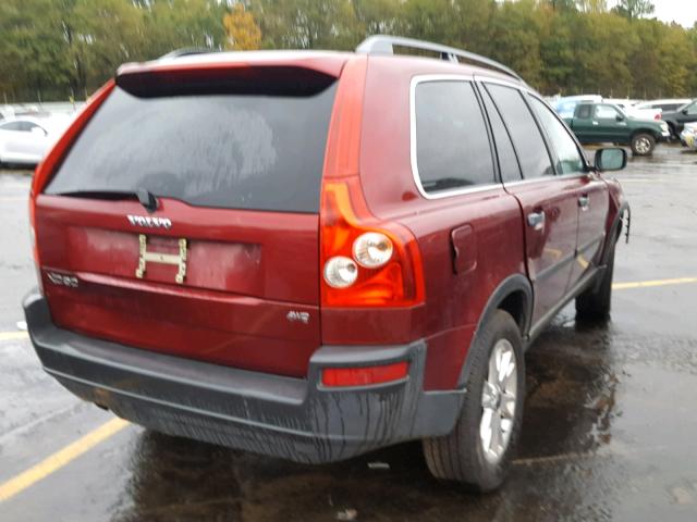 YV1CZ592051140422 - 2005 VOLVO XC90 RED photo 4