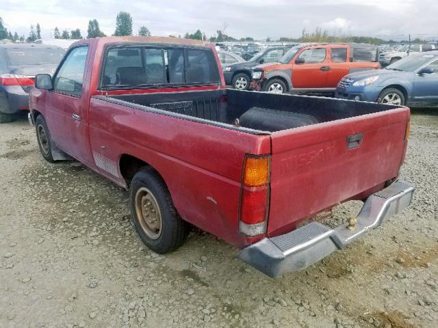 1N6SD11S2MC398803 - 1991 NISSAN TRUCK SHOR RED photo 3