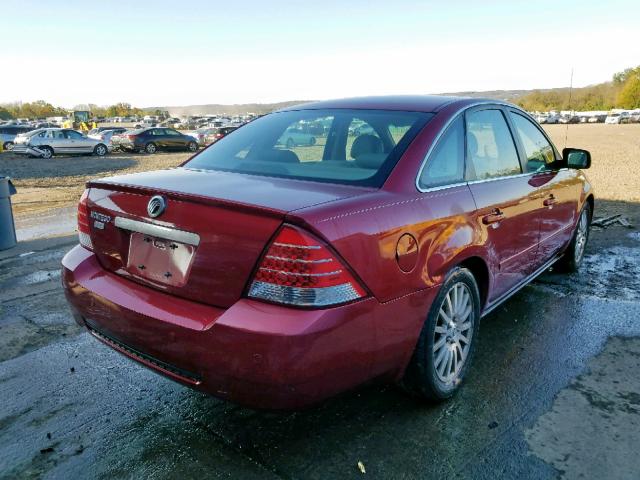 1MEFM42116G606238 - 2006 MERCURY MONTEGO PR წითელი ფოტო 4