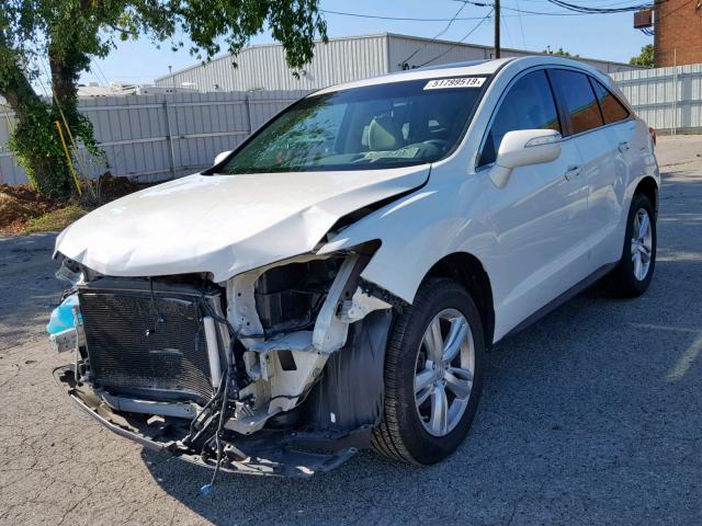 5J8TB4H33DL023209 - 2013 ACURA RDX WHITE photo 2