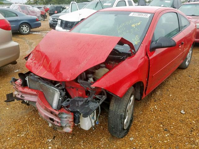 1G1AK15FX77234660 - 2007 CHEVROLET COBALT LS RED photo 2