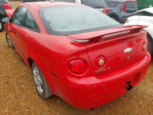 1G1AK15FX77234660 - 2007 CHEVROLET COBALT LS RED photo 3