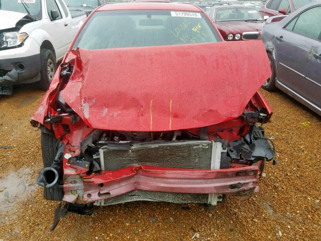 1G1AK15FX77234660 - 2007 CHEVROLET COBALT LS RED photo 9