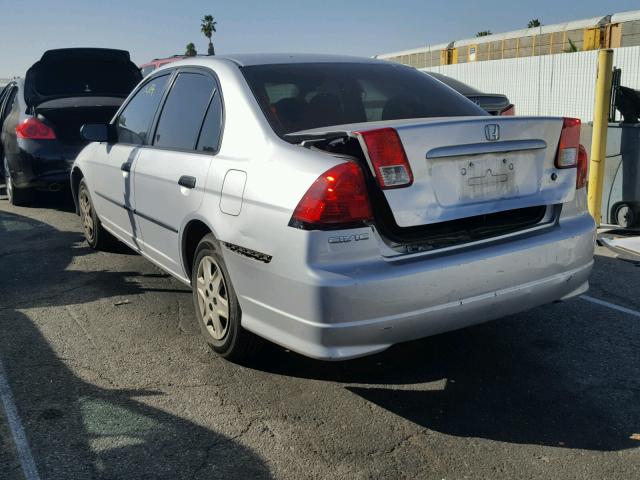 1HGES16324L004127 - 2004 HONDA CIVIC DX V SILVER photo 3