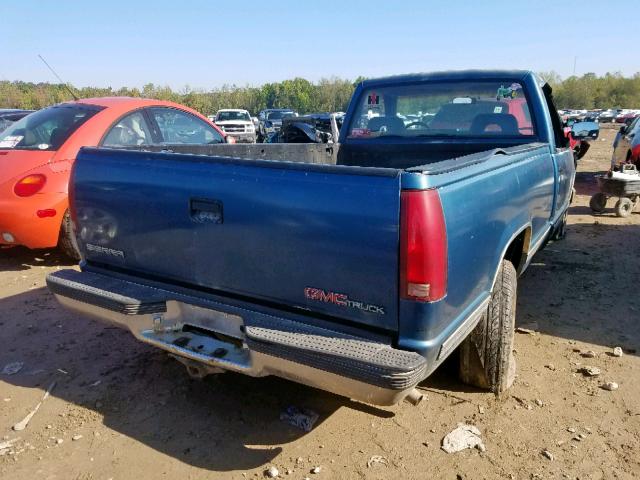 1GTDC14H5NE516945 - 1992 GMC SIERRA C15 BLUE photo 4