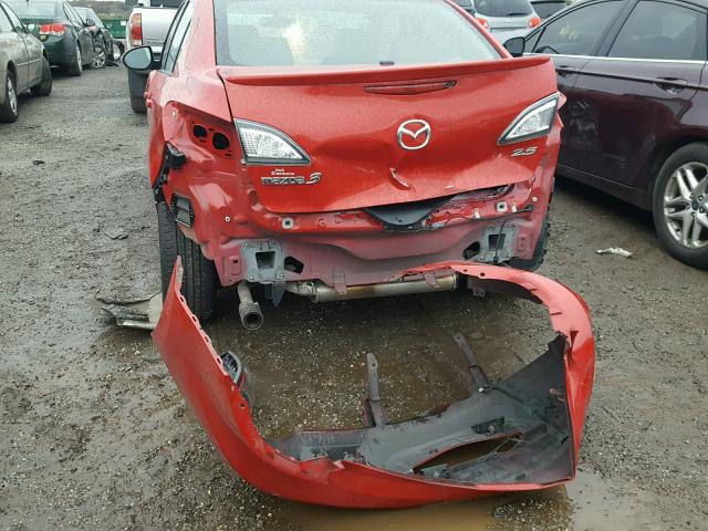 JM1BL1W67C1604399 - 2012 MAZDA 3 S RED photo 9