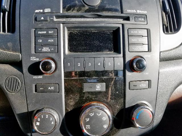 KNAFU4A27A5110020 - 2010 KIA FORTE EX BLACK photo 9