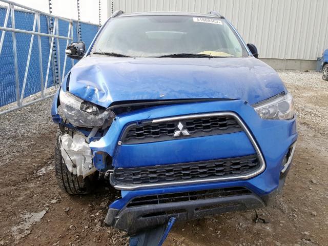 4A4AJ4AWXFE607779 - 2015 MITSUBISHI RVR GT BLUE photo 9