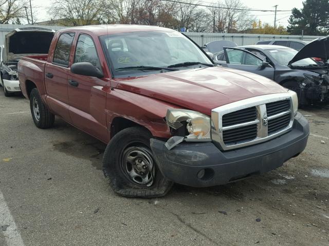 1D7HW28K97S129541 - 2007 DODGE DAKOTA QUA RED photo 1