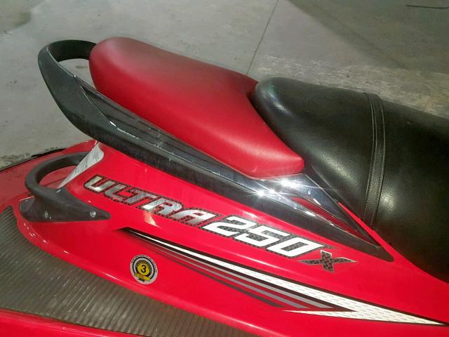 KAW36490E707 - 2007 KAWASAKI ULTRA 250X RED photo 6