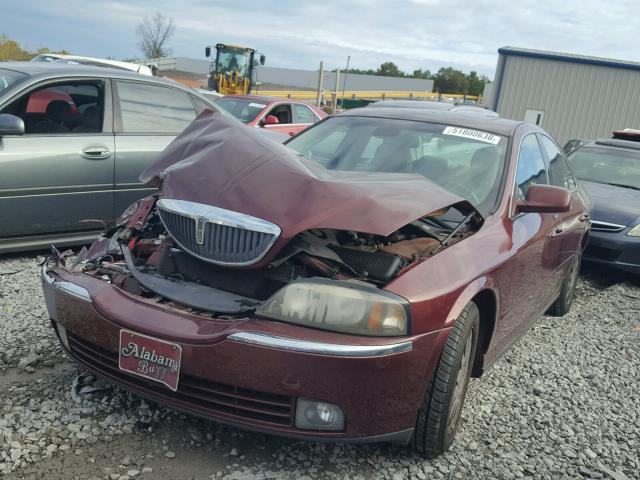 1LNHM86S23Y679253 - 2003 LINCOLN LS BURGUNDY photo 2