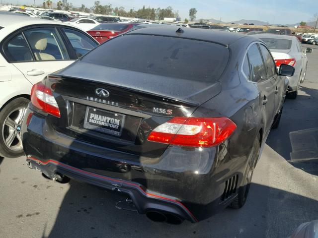 JN1AY1AP6BM521009 - 2011 INFINITI M56 BLACK photo 4