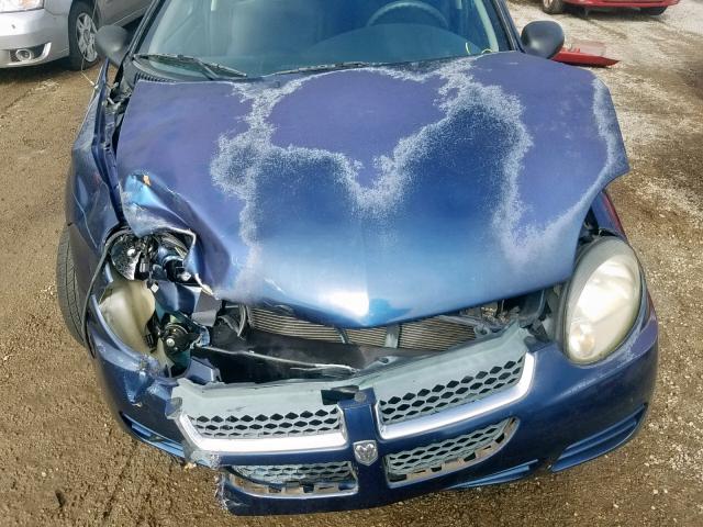 1B3ES26C73D129347 - 2003 DODGE NEON SE BLUE photo 7