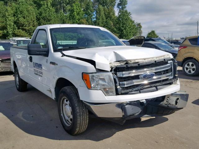 1FTNF1CF3EKD20645 - 2014 FORD F150 WHITE photo 1