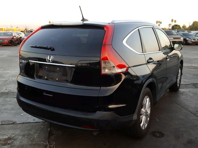 2HKRM3H77CH511789 - 2012 HONDA CR-V EXL BLACK photo 4