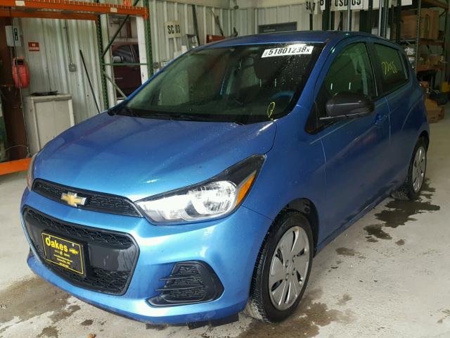 KL8CB6SAXHC768555 - 2017 CHEVROLET SPARK LS BLUE photo 2