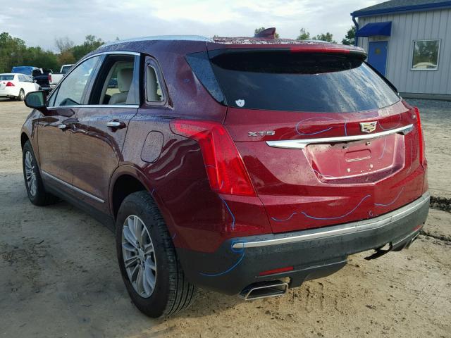 1GYKNBRS3HZ274823 - 2017 CADILLAC XT5 LUXURY RED photo 3