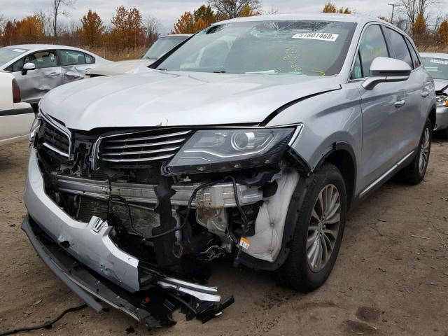 2LMTJ8KR6GBL25460 - 2016 LINCOLN MKX SELECT SILVER photo 2