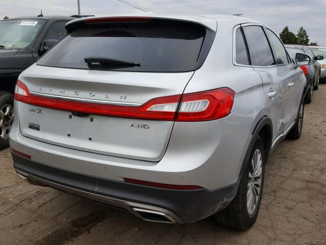 2LMTJ8KR6GBL25460 - 2016 LINCOLN MKX SELECT SILVER photo 4