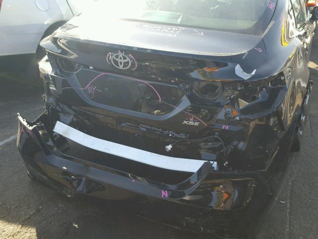 4T1B61HK8JU130018 - 2018 TOYOTA CAMRY XSE BLACK photo 9