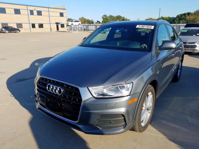 WA1BCCFS6HR008762 - 2017 AUDI Q3 PREMIUM GRAY photo 2