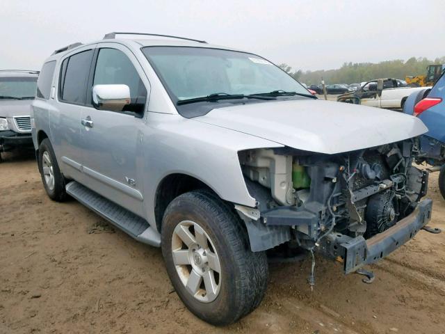 5N1AA08B95N708325 - 2005 NISSAN ARMADA SE SILVER photo 1