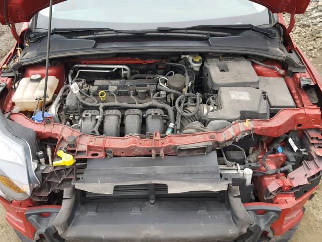 1FAHP3N28CL328379 - 2012 FORD FOCUS TITA RED photo 7