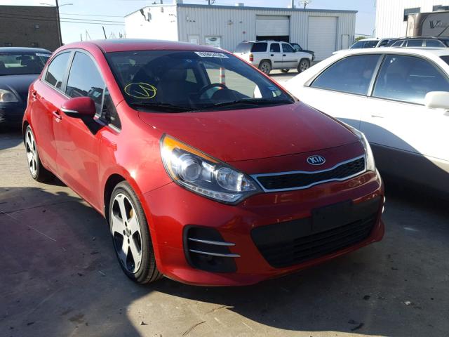 KNADN5A30G6660844 - 2016 KIA RIO EX RED photo 1