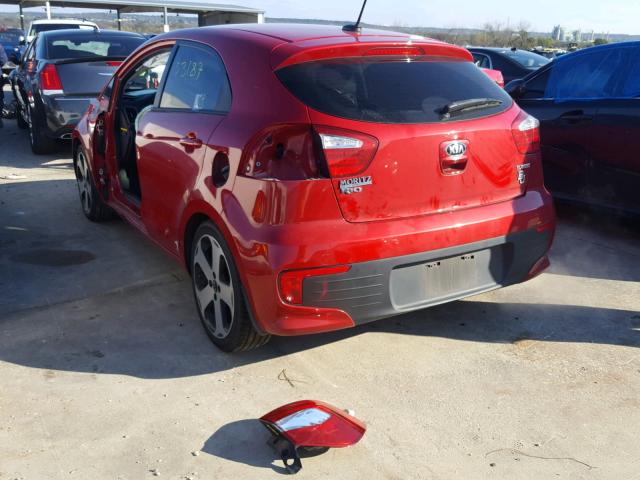 KNADN5A30G6660844 - 2016 KIA RIO EX RED photo 3