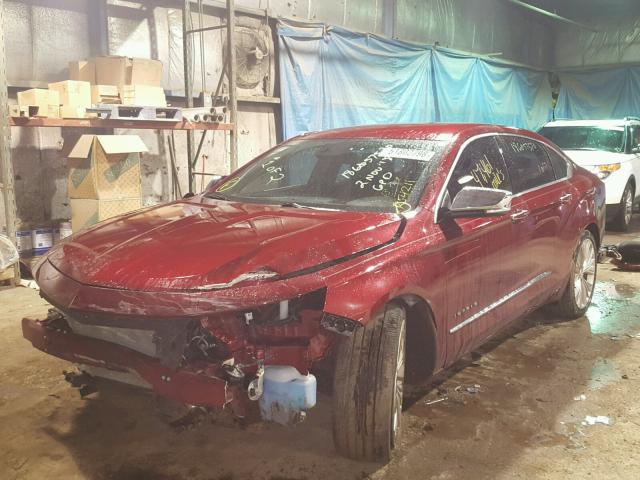 2G1145S30G9153239 - 2016 CHEVROLET IMPALA LTZ RED photo 2