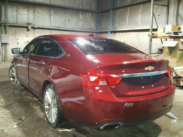 2G1145S30G9153239 - 2016 CHEVROLET IMPALA LTZ RED photo 3