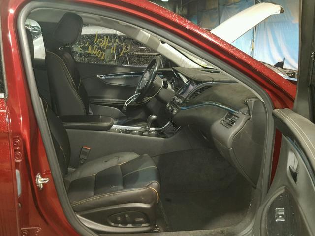 2G1145S30G9153239 - 2016 CHEVROLET IMPALA LTZ RED photo 5